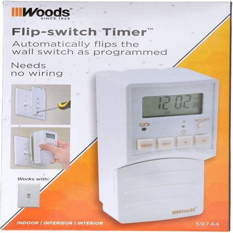 woods wall lighting timer